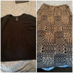 2 OUTFITS🔥 Maxi Skirt & Long Sleeve Tee & MORE